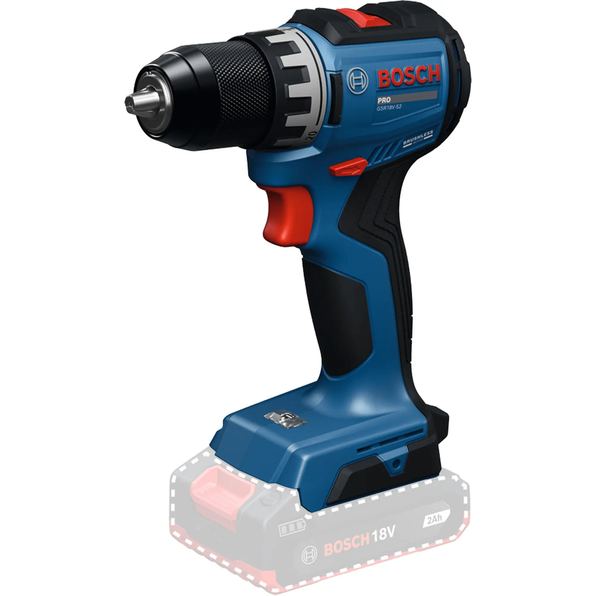 Trapano Avvitatore Bosch GSR18V-52 PRO 18V 2Ah