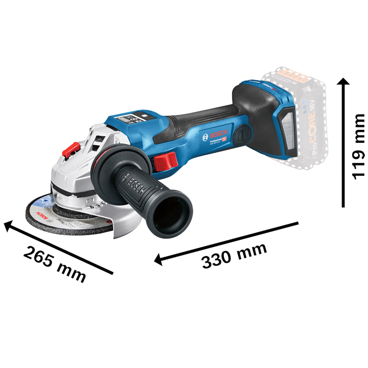 Smerigliatrice Bosch GWS 18V-15 SC