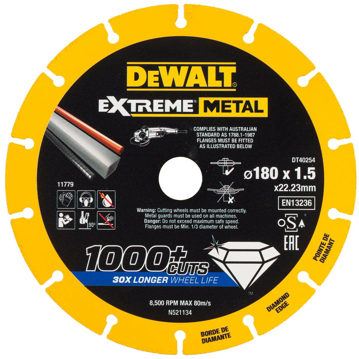 Disco de corte Dewalt DT40254-QZ