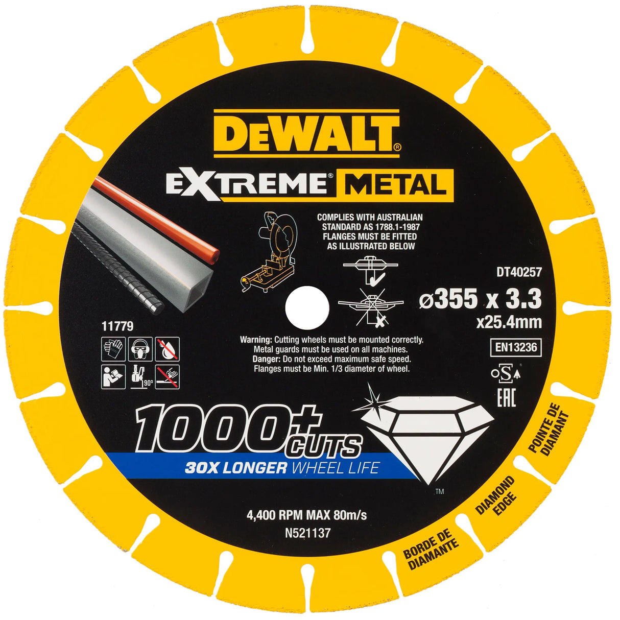 Disco de corte Dewalt DT40257-QZ