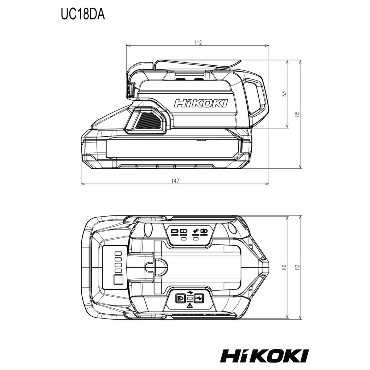 UC18DAW4Z - Adaptador y cargador USB HiKOKI UC18DAW4Z de 18 V - Imagen 8