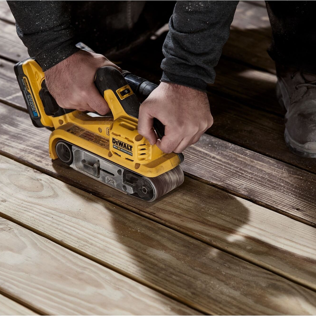 DCW220NT-XJ - Levigatrice a nastro Dewalt DCW220NT-XJ 18V - Immagine 8