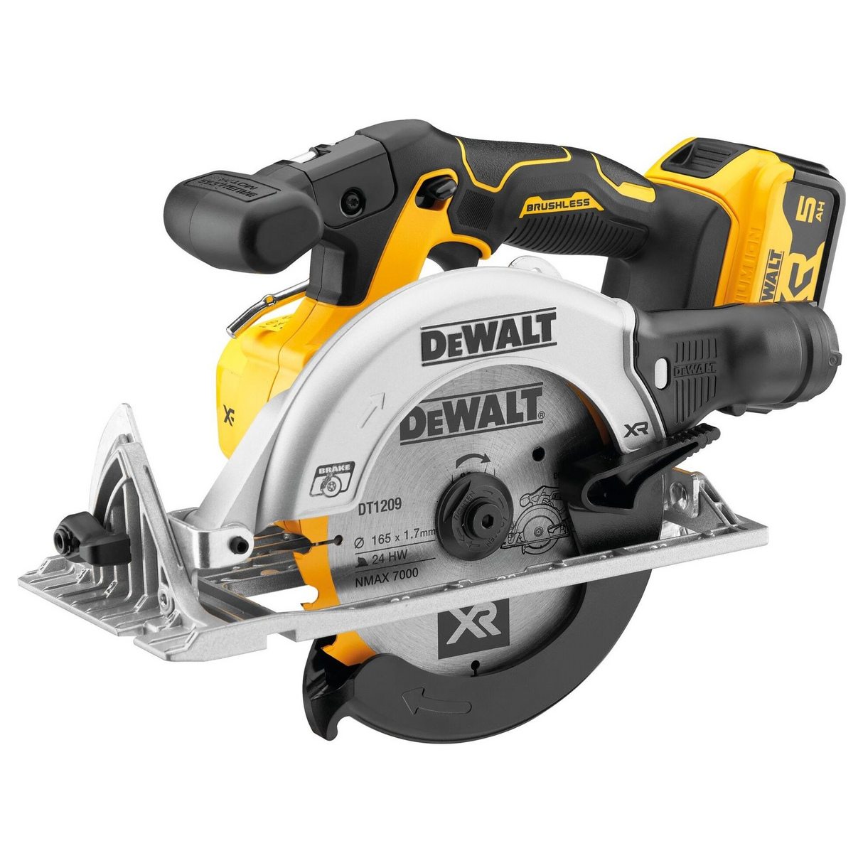 Sierra circular DCS565P2-QW Dewalt DCS565P2-QW 18V 5Ah
