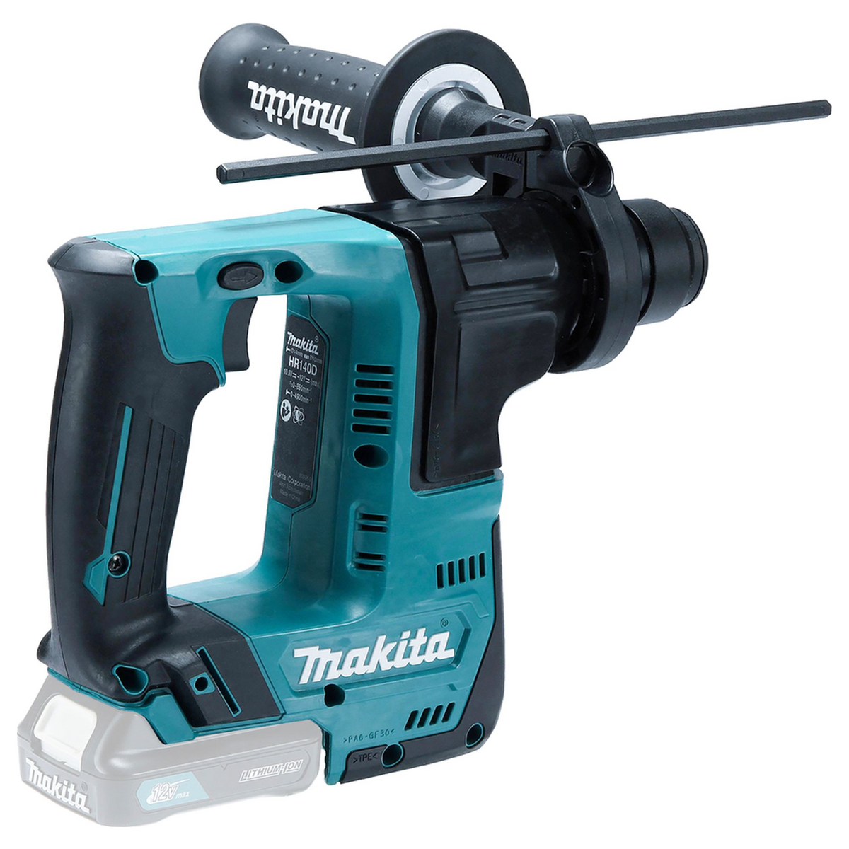 HR140DZJ - Taladro percutor Makita HR140DZJ CXT 12V SDS-Plus 14mm - Imagen 5