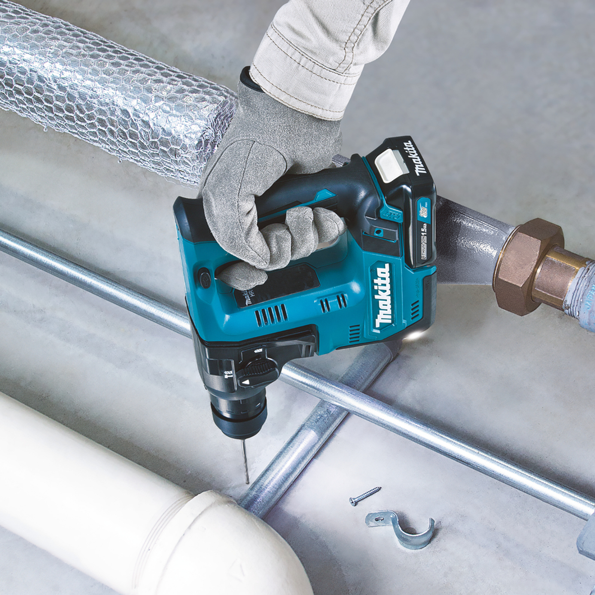 HR140DZJ - Taladro percutor Makita HR140DZJ CXT 12V SDS-Plus 14mm - Imagen 9