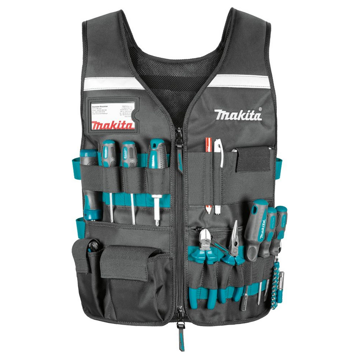 Gilet da Lavoro Makita E-15609 con Tasche Regolabili