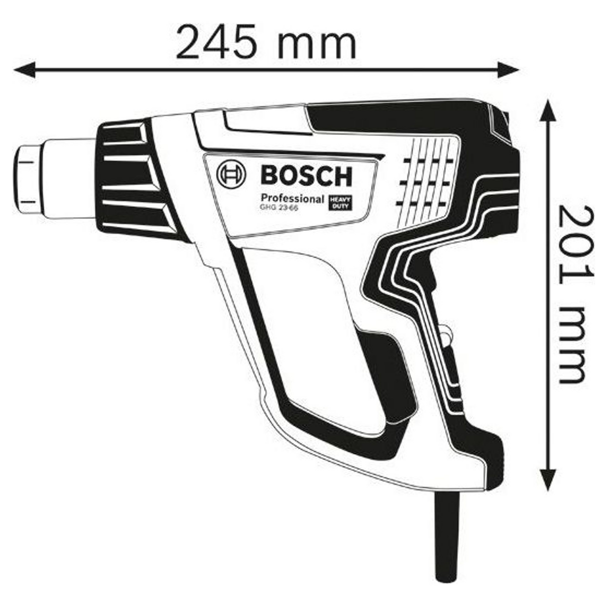 06012A6300 - Pistola de calor Bosch GHG 23-66 PRO 2300W - Imagen 22