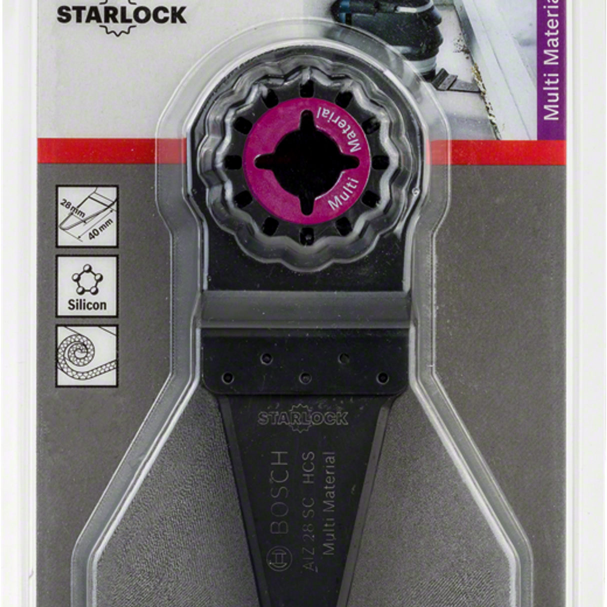 2608661691 - Cortador para multiherramientas Bosch AIZ 28 SC HCS Starlock profesional - Imagen 2