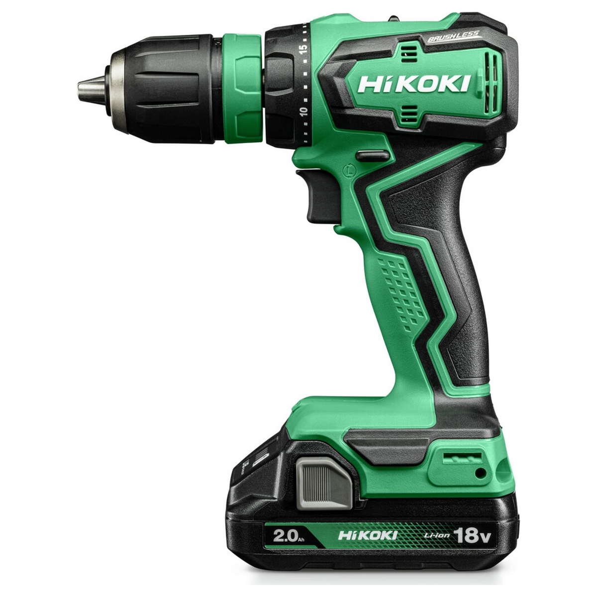 DS18DDQWRZ - Taladro atornillador inalámbrico HiKOKI DS18DDQWRZ de 18 V y 2 baterías de 2 Ah