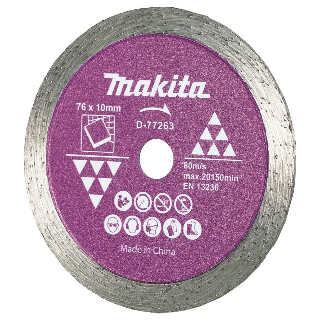 D-77263 - Disco de diamante Makita D-77263 para baldosas de 76 mm - Imagen 3