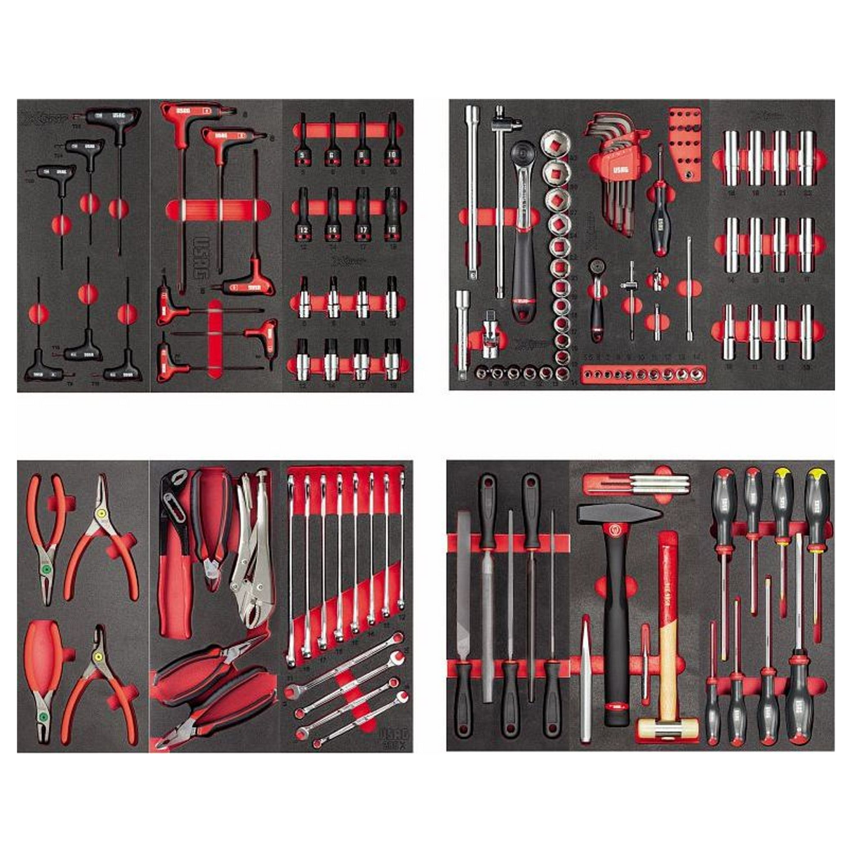 U04950639 - Surtido X-Grip USAG 495 MXG Mantenimiento 144 piezas