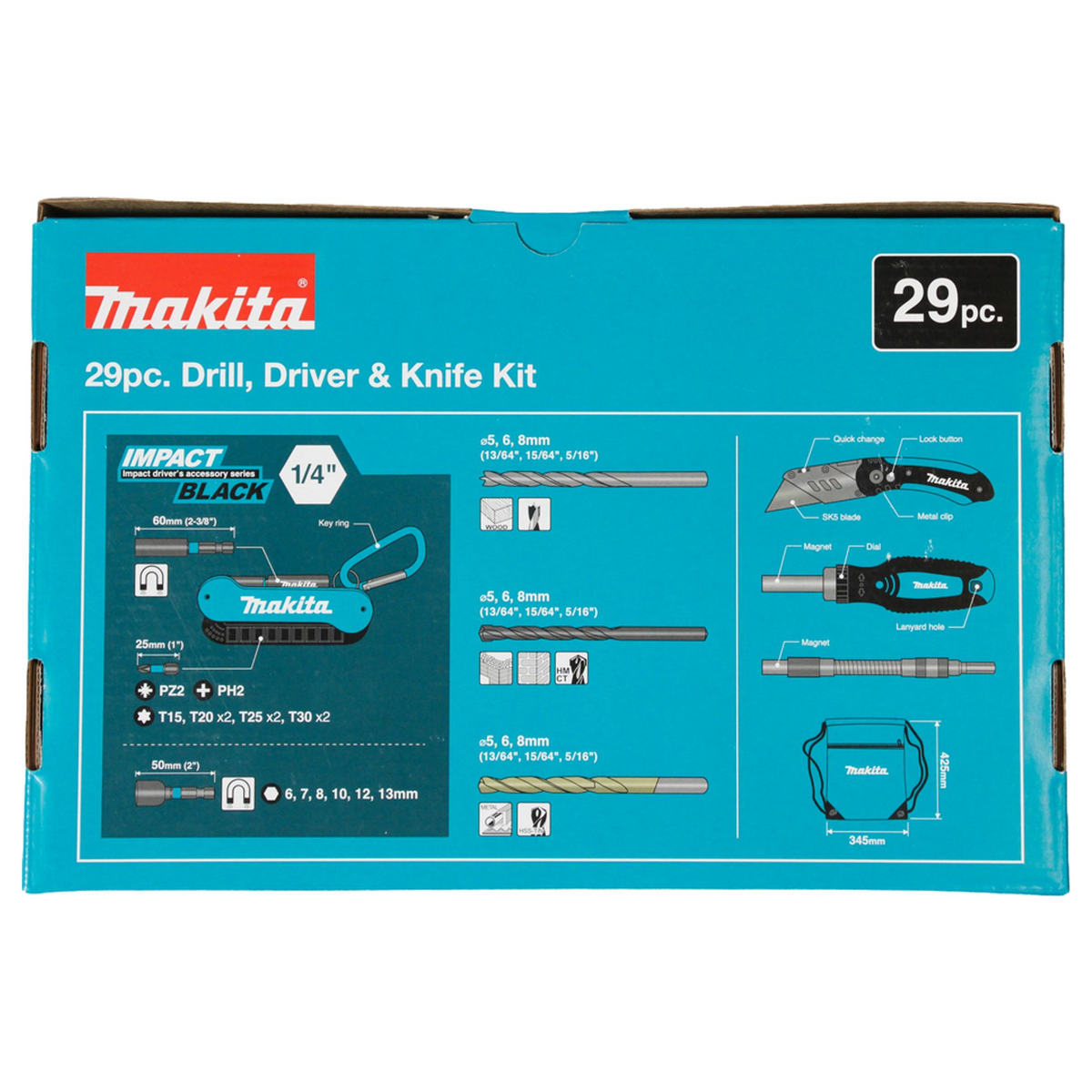 E-30053 - Juego de destornilladores y brocas Makita E-30053 29 Piezas - Imagen 4