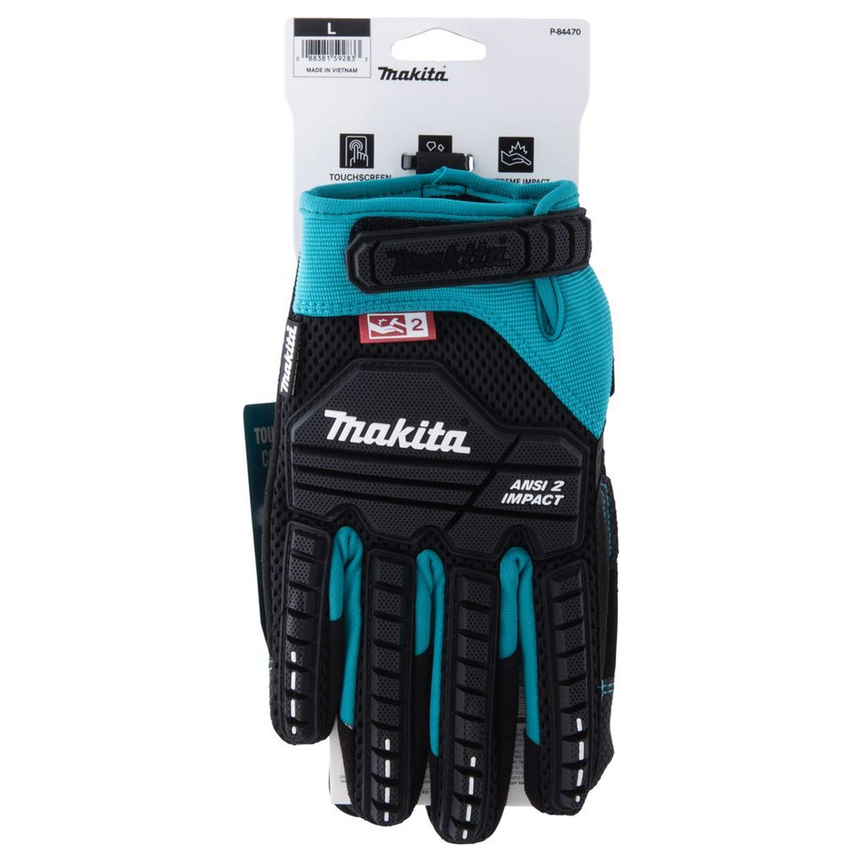 P-84470 - Guantes Makita P-84470 Demolición a prueba de golpes, tamaño L - Imagen 16