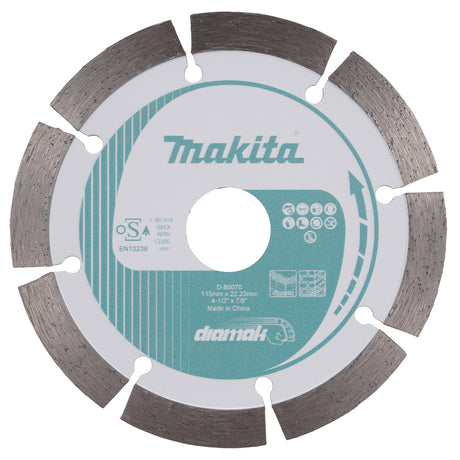 D-80070 - Hoja de diamante segmentada Makita D-80070 115 mm - Imagen 2