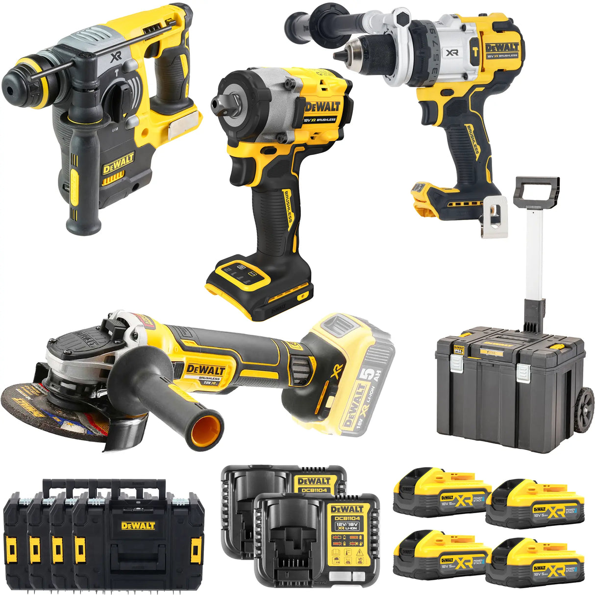 Equipo Dewalt DCK5017H4T-IT 18V 5Ah