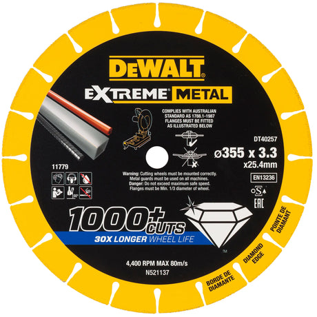 Disco de corte Dewalt DT40257-QZ