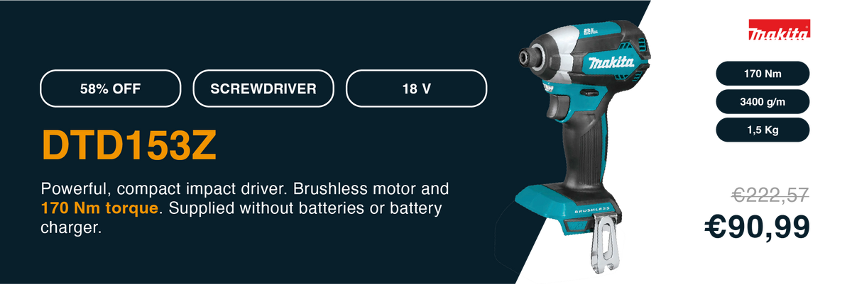 Llave de impacto Makita DTD153ZJ 18 V