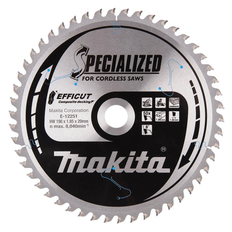Disco Efficut T.C.T. Makita E-12251