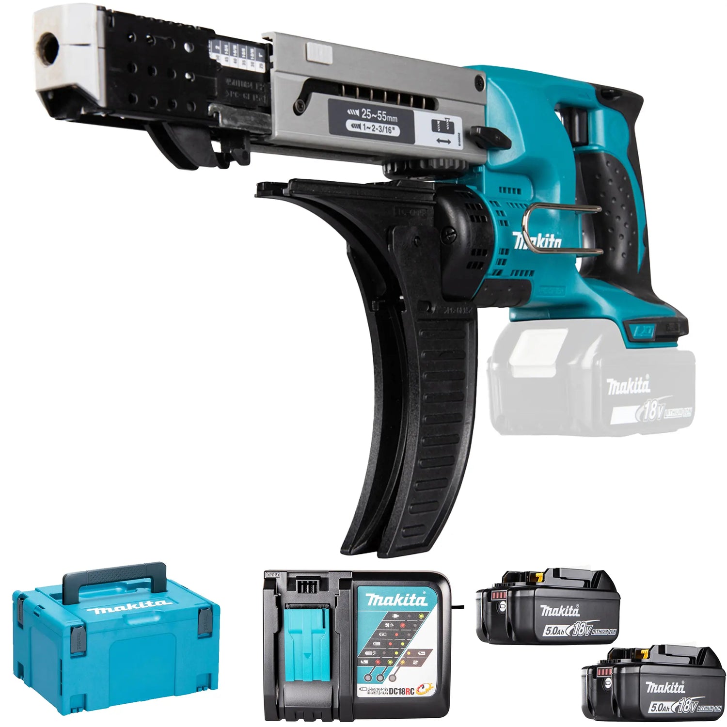 Drywall Screwdriver Makita DFR550RTJ 18V 5Ah - Main Image