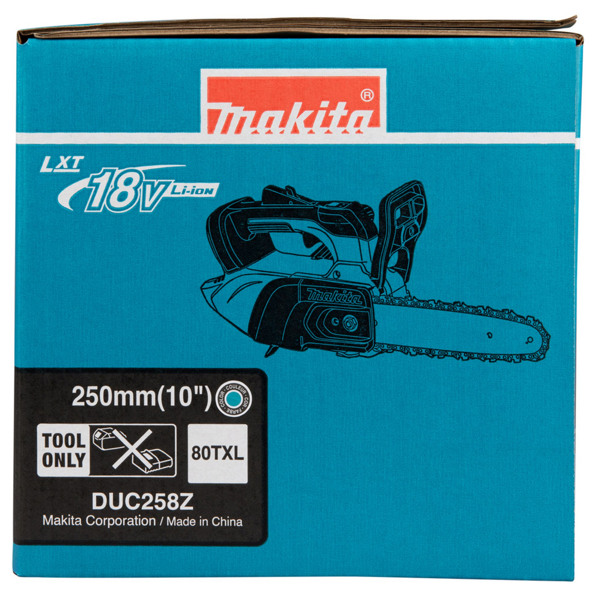DUC258Z - Motosierra eléctrica con empuñadura superior Makita DUC258Z 18V - Imagen 21