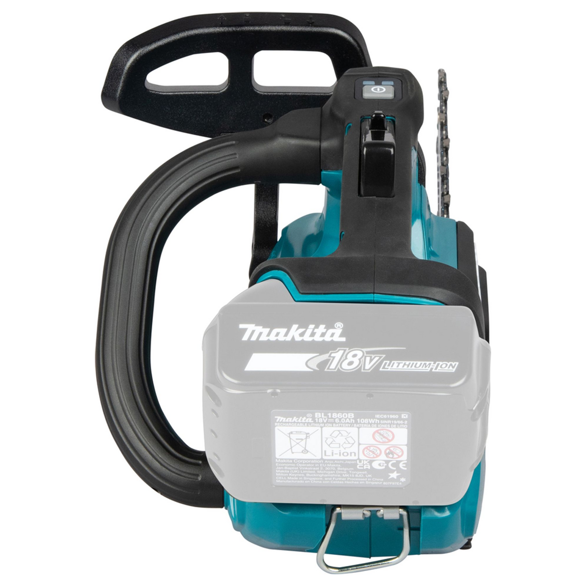DUC258Z - Motosierra eléctrica con empuñadura superior Makita DUC258Z 18V - Imagen 8