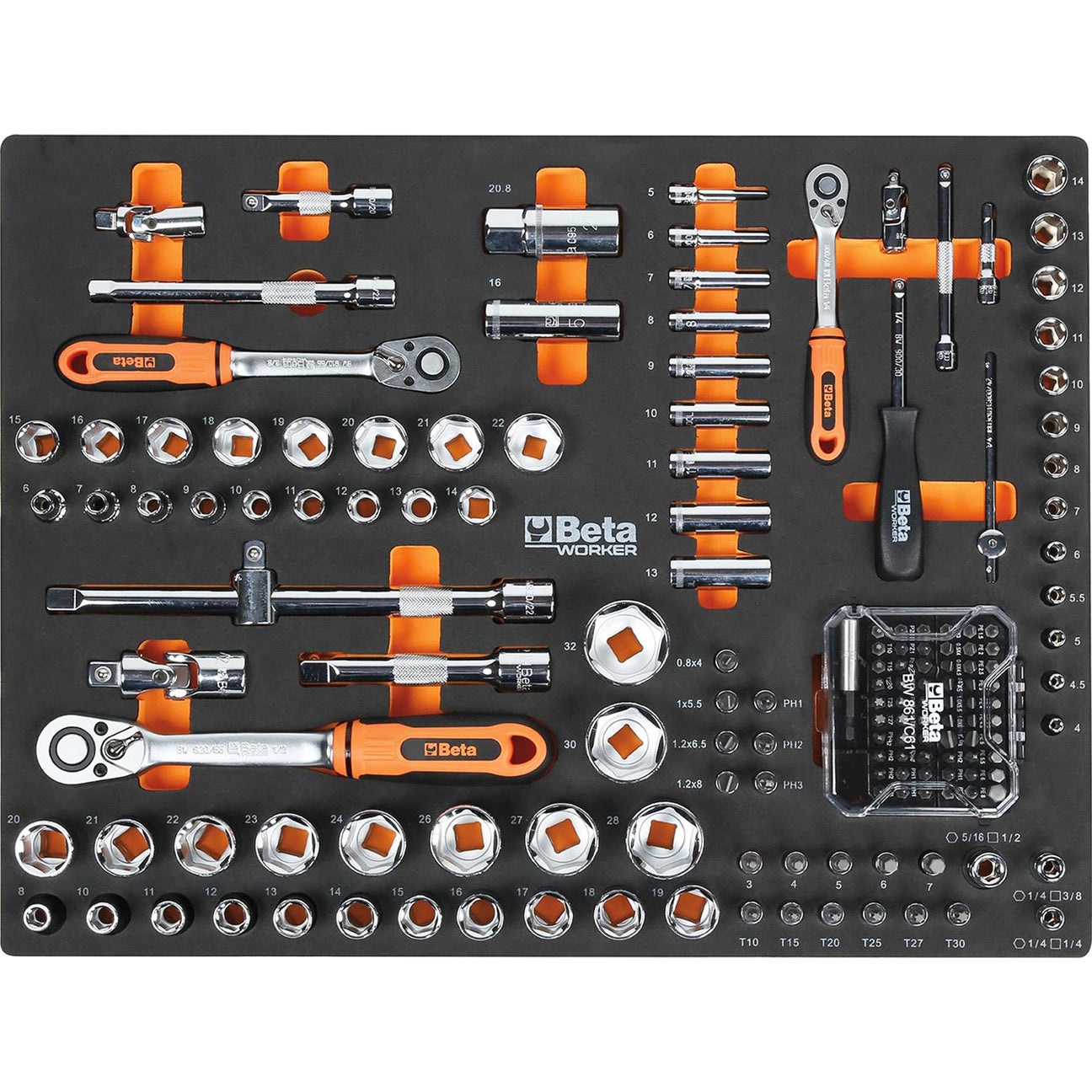 Surtido de herramientas Beta 268 UT. C45PRO SUAVE BW