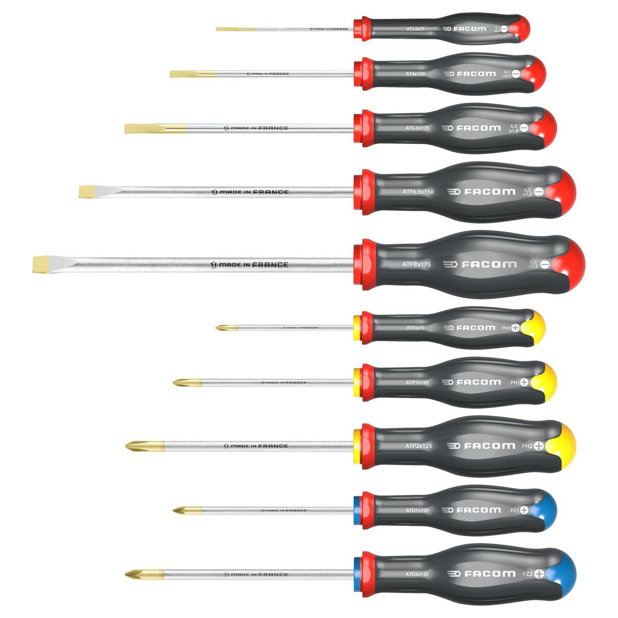 ATW.J10PB - Juego de destornilladores FACOM ATW.J10PB PROTWIST de 10 piezas