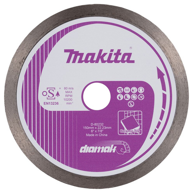 D-80232 - Disco Diamantato Makita D-80232 150mm Corona Continua - Immagine 2