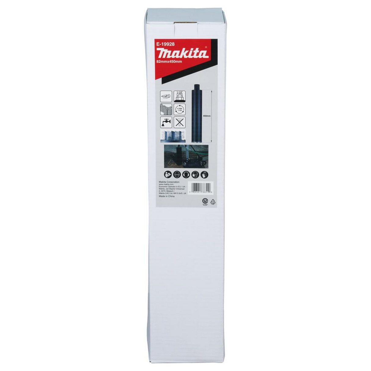 E-19928 - Corona Diamantata Makita E-19928 82x450mm Wet 1-1/4"UNC - Immagine 6