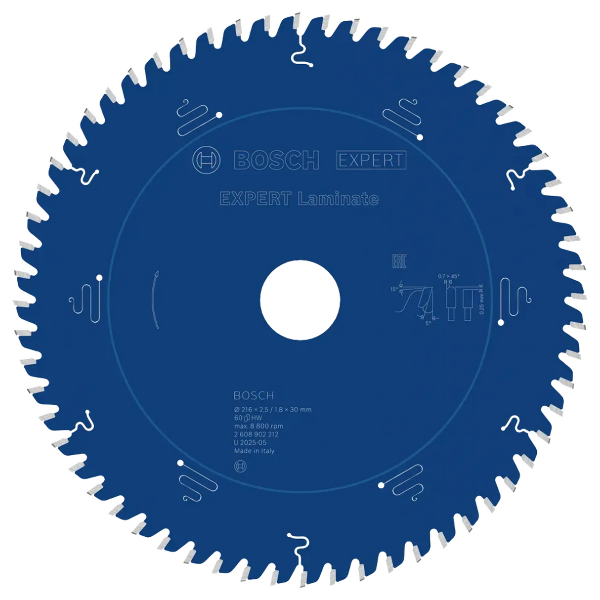 2608902213 - Lama Circolare Bosch Expert Laminate per Laminato
