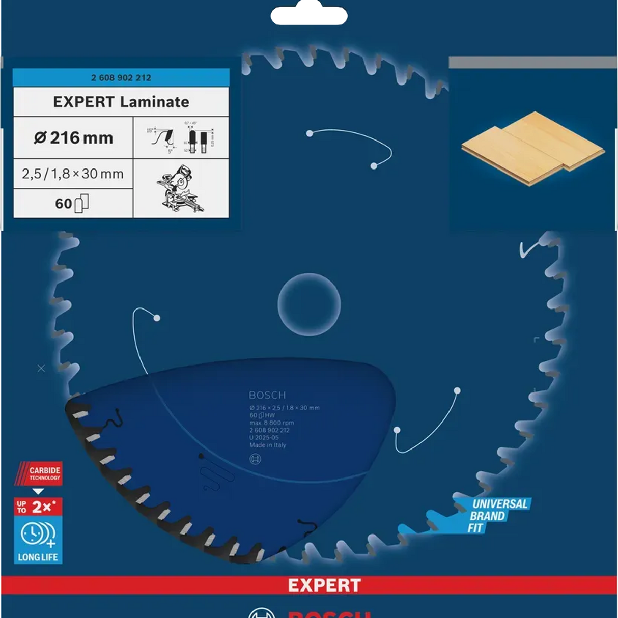 2608902213 - Lama Circolare Bosch Expert Laminate per Laminato - Immagine 3