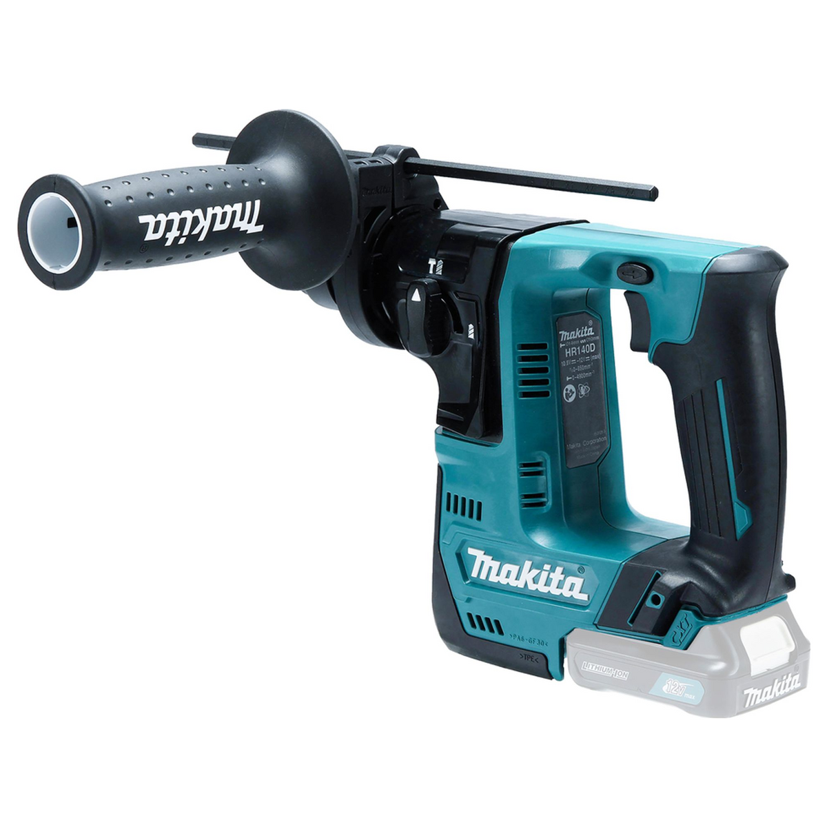 HR140DZJ - Taladro percutor Makita HR140DZJ CXT 12V SDS-Plus 14mm - Imagen 3