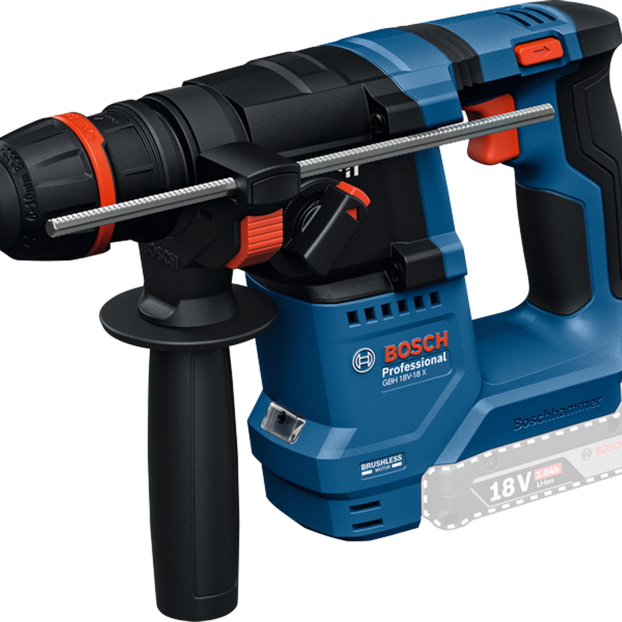0611927102 - Taladro percutor Bosch GBH 18V-18 X PRO 18V - Imagen 24