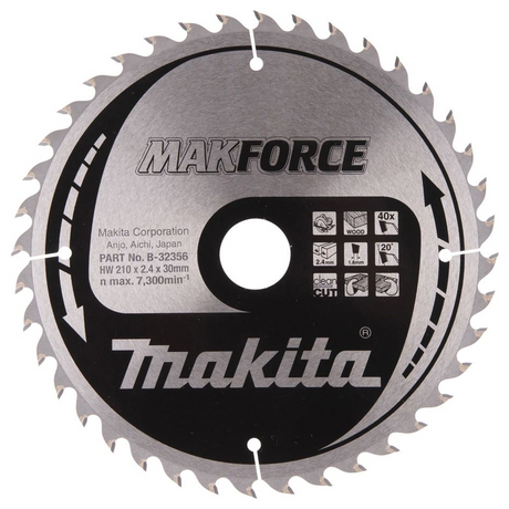 B-32356 - Hoja circular Makita B-32356 210 mm 40T - Imagen 2
