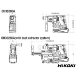 DH3628DAW2Z - Taladro percutor HiKOKI DH3628DAW2Z SDS-Plus de 36 V a batería - Imagen 10
