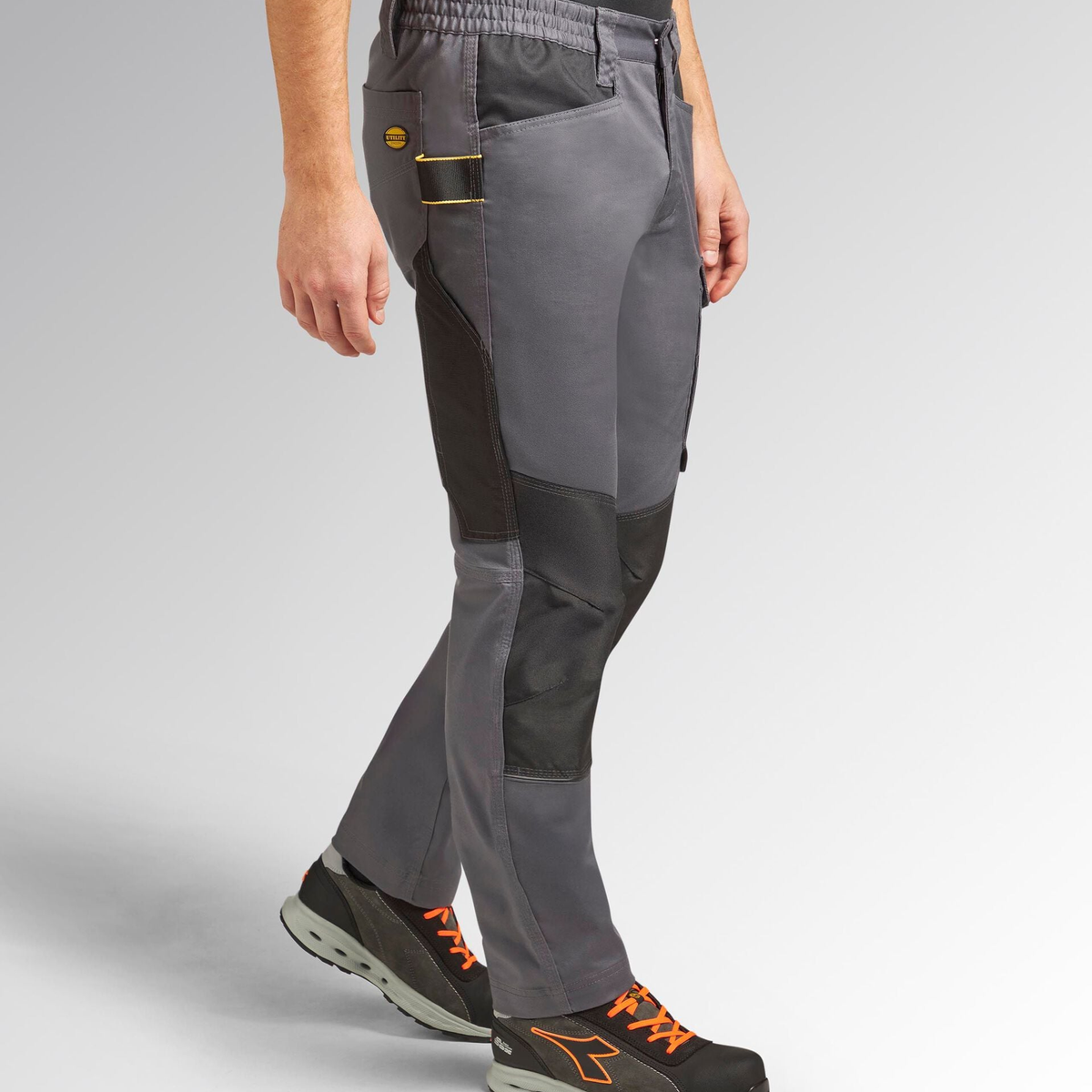 702.183065-75070 - Pantalones de trabajo Diadora Utility Rock Stretch Performance 2.0 Gris Acero - Imagen 2