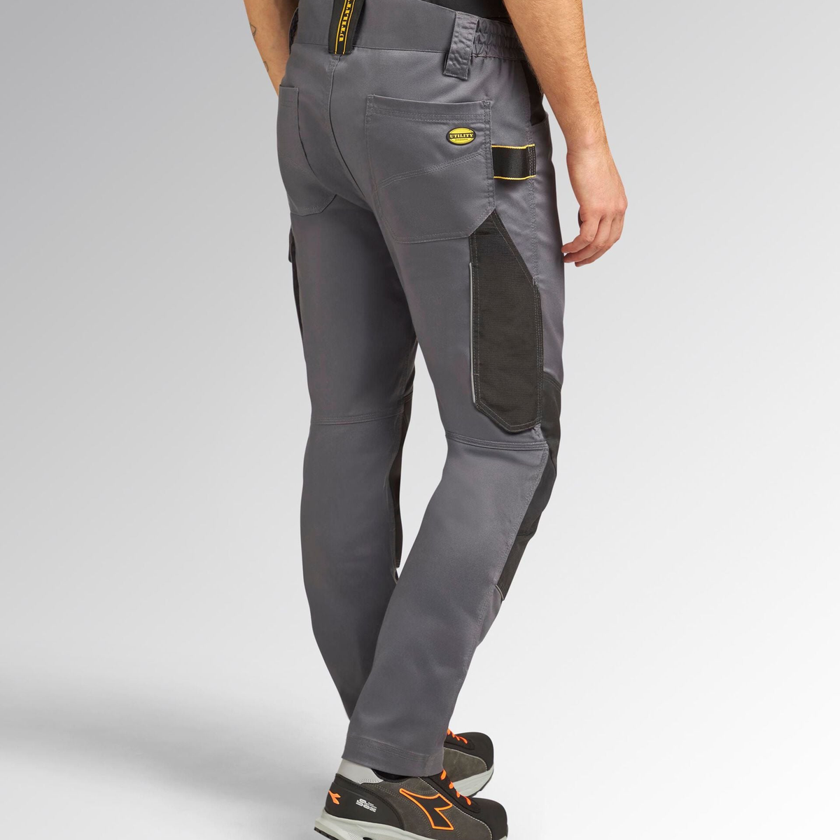 702.183065-75070 - Pantalones de trabajo Diadora Utility Rock Stretch Performance 2.0 Gris Acero - Imagen 3