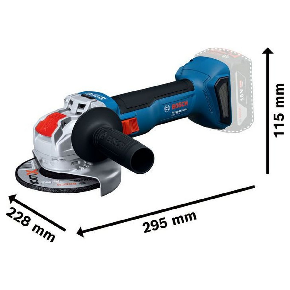 06019N9101 - Amoladora Bosch GWX 18V-8 PRO 18V - Imagen 20