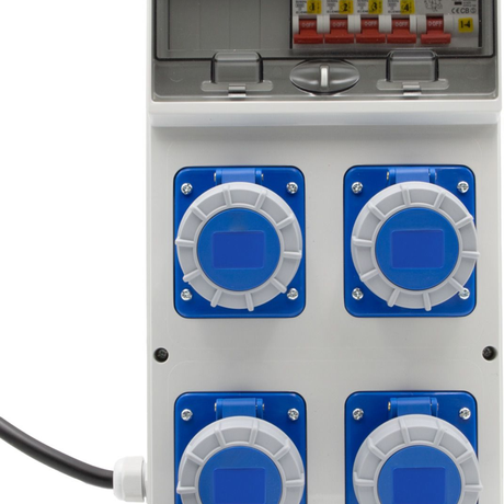 1154857120 - Brennenstuhl BSV 4 ITR2 RCD 30mA 4x CEE 230V/16A IP67 Distribuidor de energía