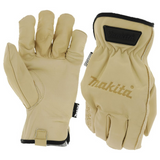 P-84632 - Guantes de trabajo Makita P-84632 Cow Driver de cuero talla L - Imagen 2