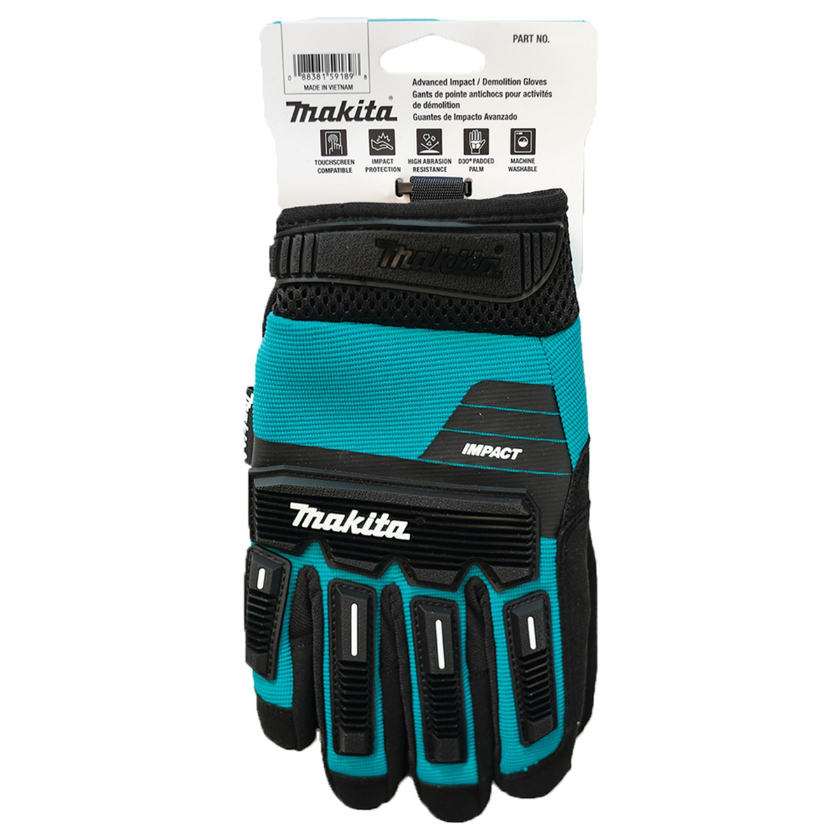 P-84573 - Guantes de demolición resistentes a los golpes Makita P-84573 Talla L - Imagen 4