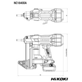 NC1840DAW3Z - Clavadora de hormigón HiKOKI NC1840DAW3Z de 18 V - Imagen 14
