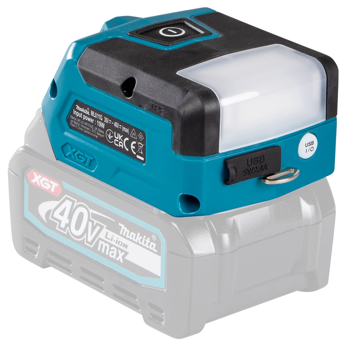 Linterna LED ML011G01 Makita ML011G01 con salida USB XGT de 40 V - Imagen 7
