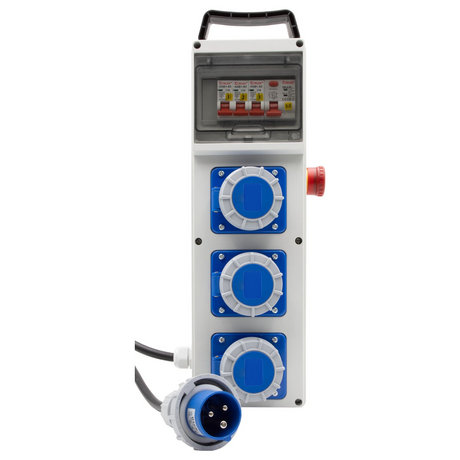1154857210 - Brennenstuhl BSV 4 ITRE1 EMO RCD 30mA 3x CEE 230V/16A IP67 Distribuidor de energía