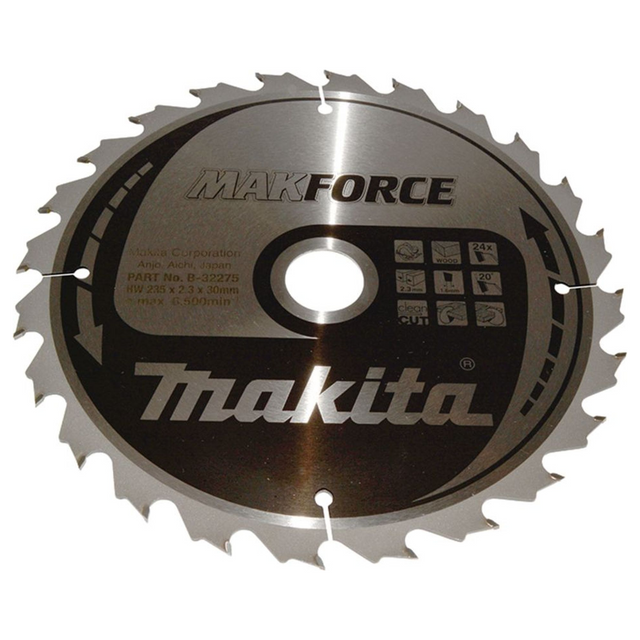 B-32275 - Hoja circular Makita Makforce B-32275 235x30mm 24T - Imagen 2