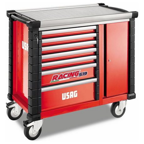 U05190097 - Carrito USAG RACING 519 RBO7/3V con puerta lateral y 7 cajones