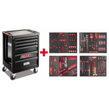 U05161639 - Carrito USAG COMIENCE con el surtido de mantenimiento X-Grip de 144 piezas.