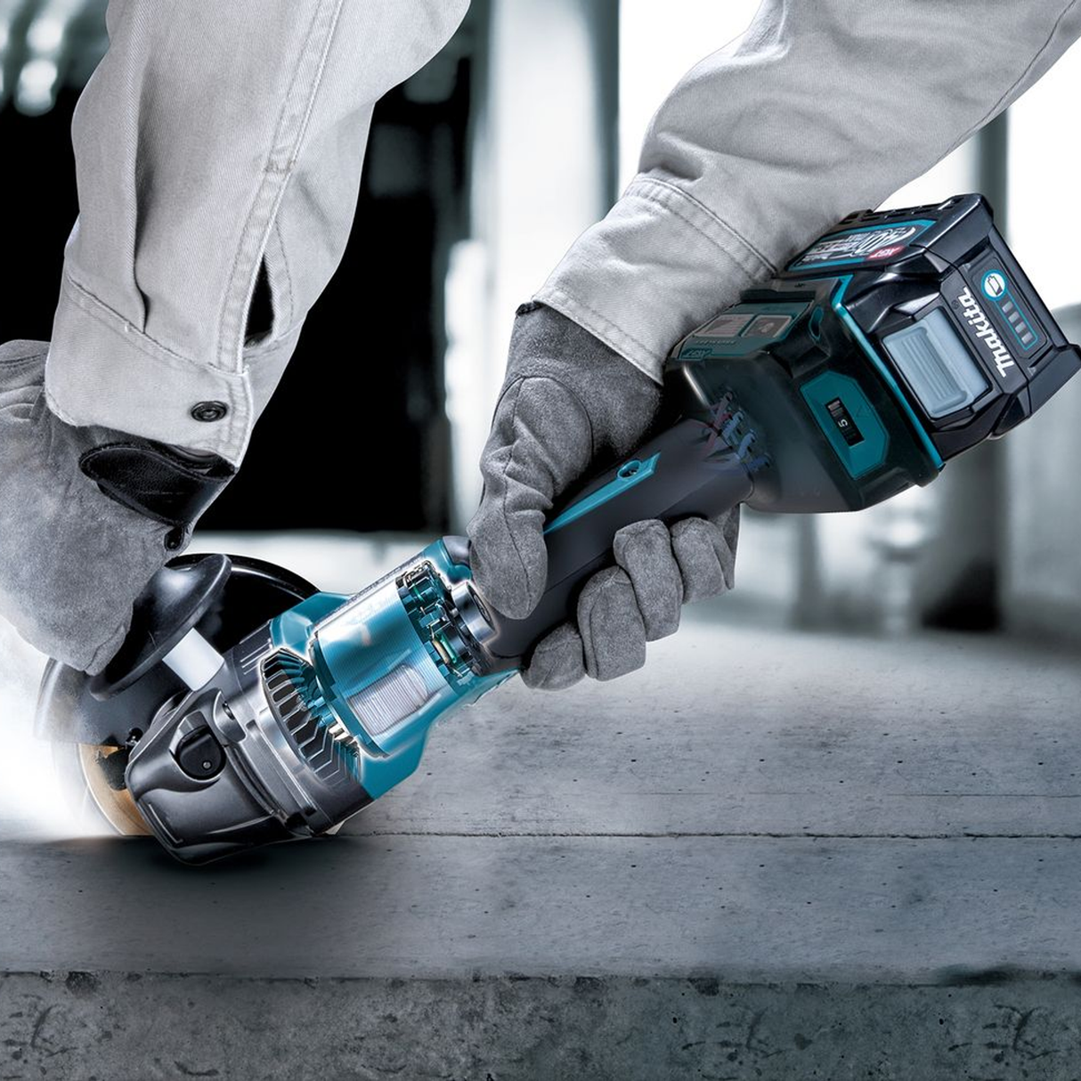GA023GU201 - Amoladora Makita GA023GU201 40V 4Ah - Imagen 14