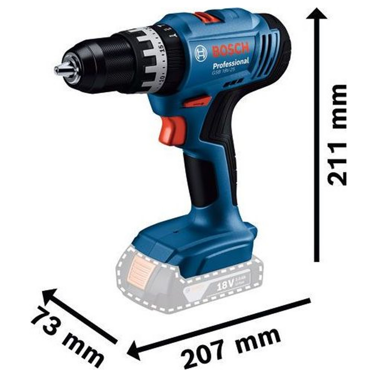 06019K9302 - Taladro atornillador Bosch GSB 18V-25 PRO 18V - Imagen 20