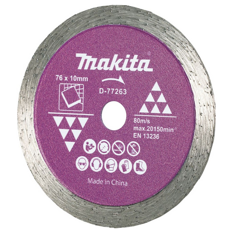 D-77263 - Disco de diamante Makita D-77263 para baldosas de 76 mm - Imagen 3